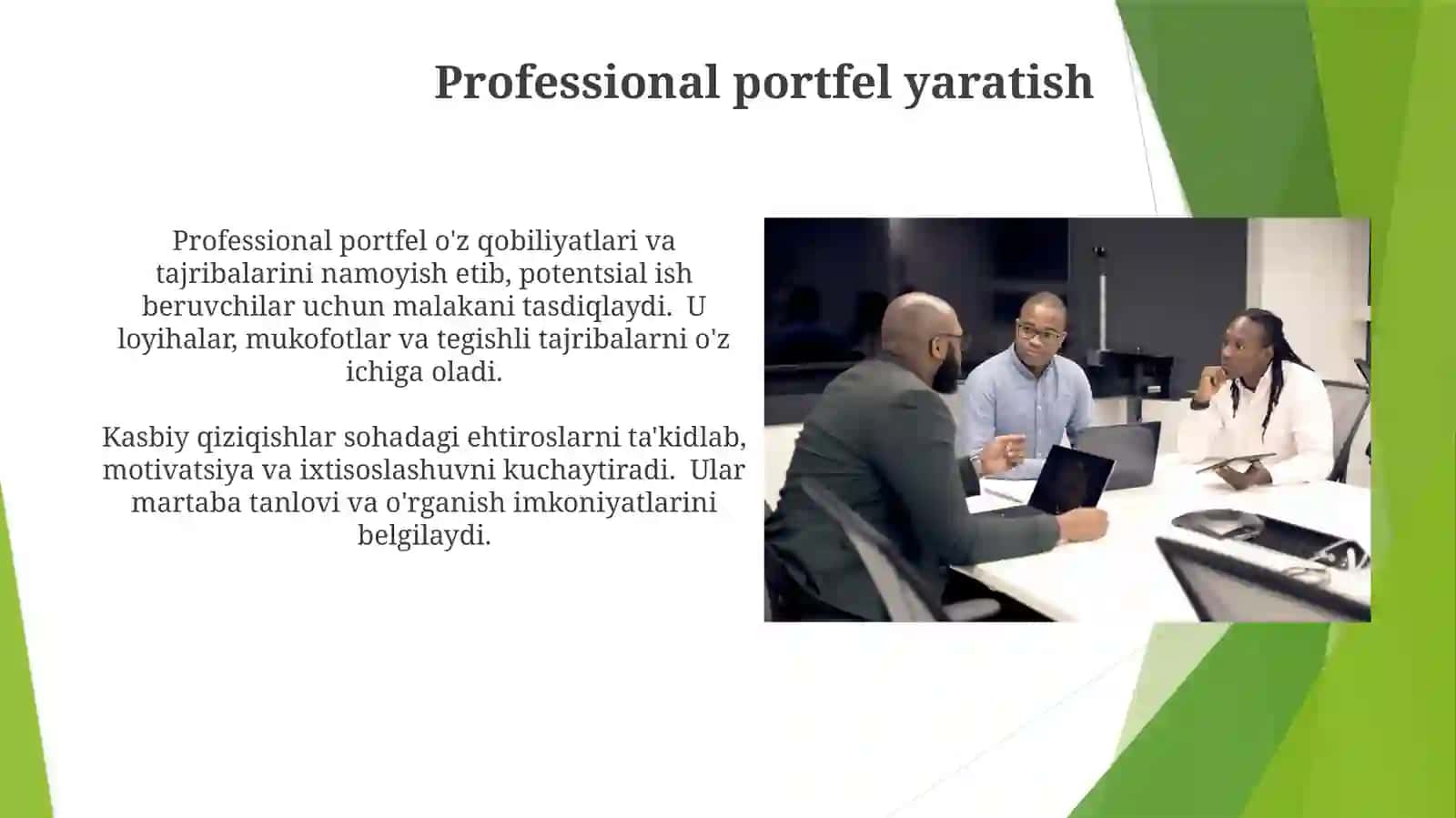 Kasbiy qiziqish, kasbiy moyillik. Kasblar klassifikatsiyasi 3