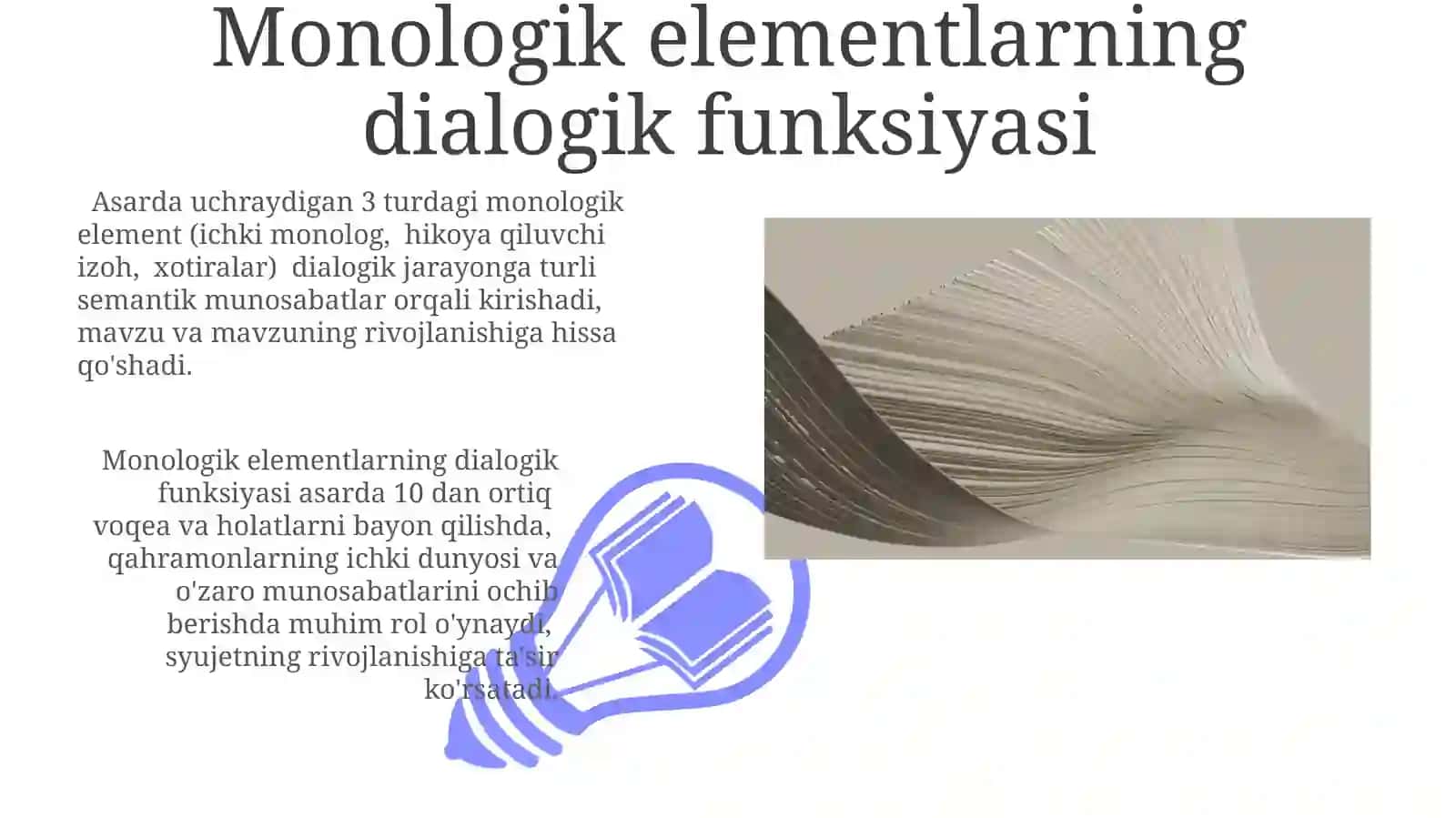 "Hayotim Tasavvurimda" asarida dialektik matn turlarining semantik munosabatlariga ko'ra tasnifi 3