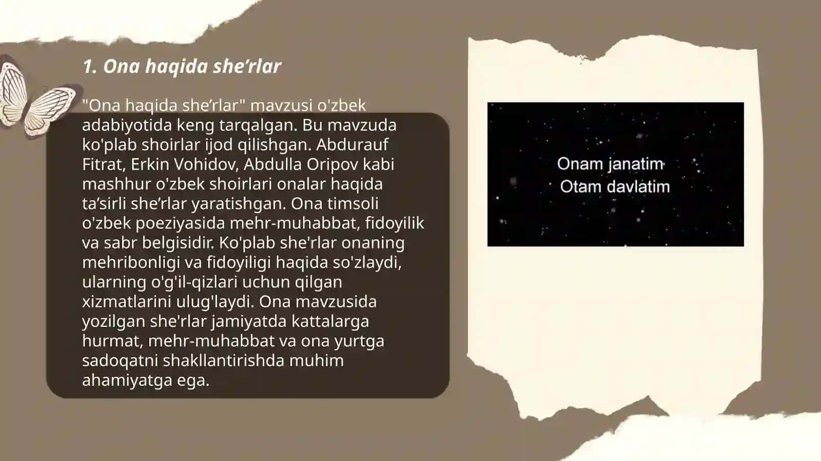 Ona haqida she’rlar 3