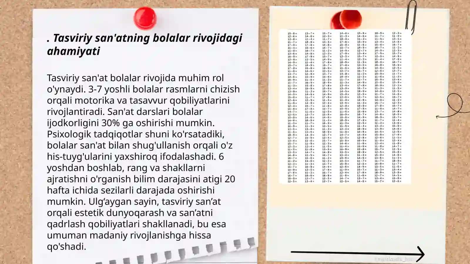 MTTlarda tasviriy qobiliyatlarni, ijodkorliklarini rivojlantirish bo'yicha ishni tashkil etishga ma'sul bo'lgan shaxslar. Tarbiyachi faoliyati 3