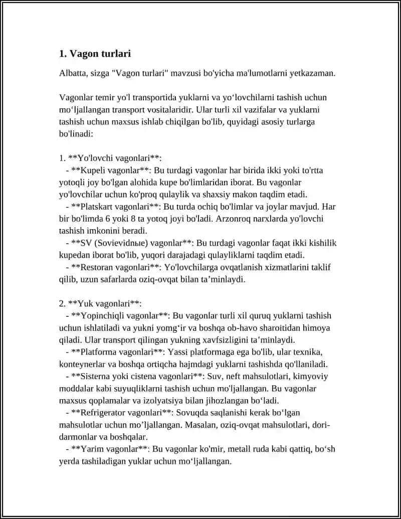 VAGONLAR HAQIDA VA KONSTRUKSIYASINING ASOSIY ELEMENTLARI BOYICHA UMUMIY MALUMOTLAR 3