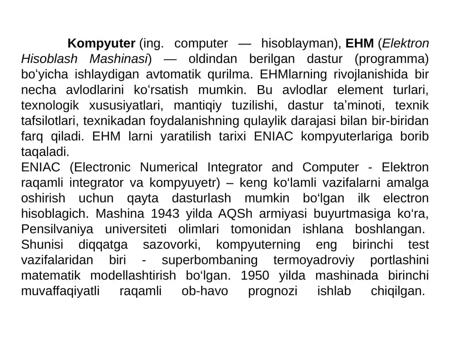Zamonaviy kompyuterlar va ularning arxitekturasi 3