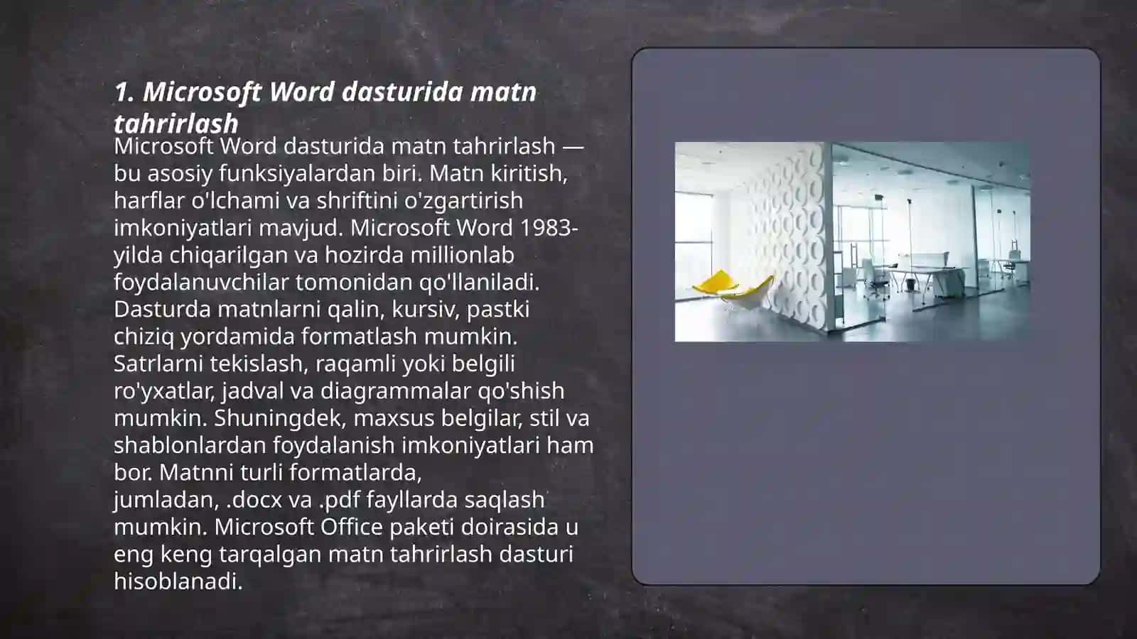 360 offis dasturlarida ishlash 3