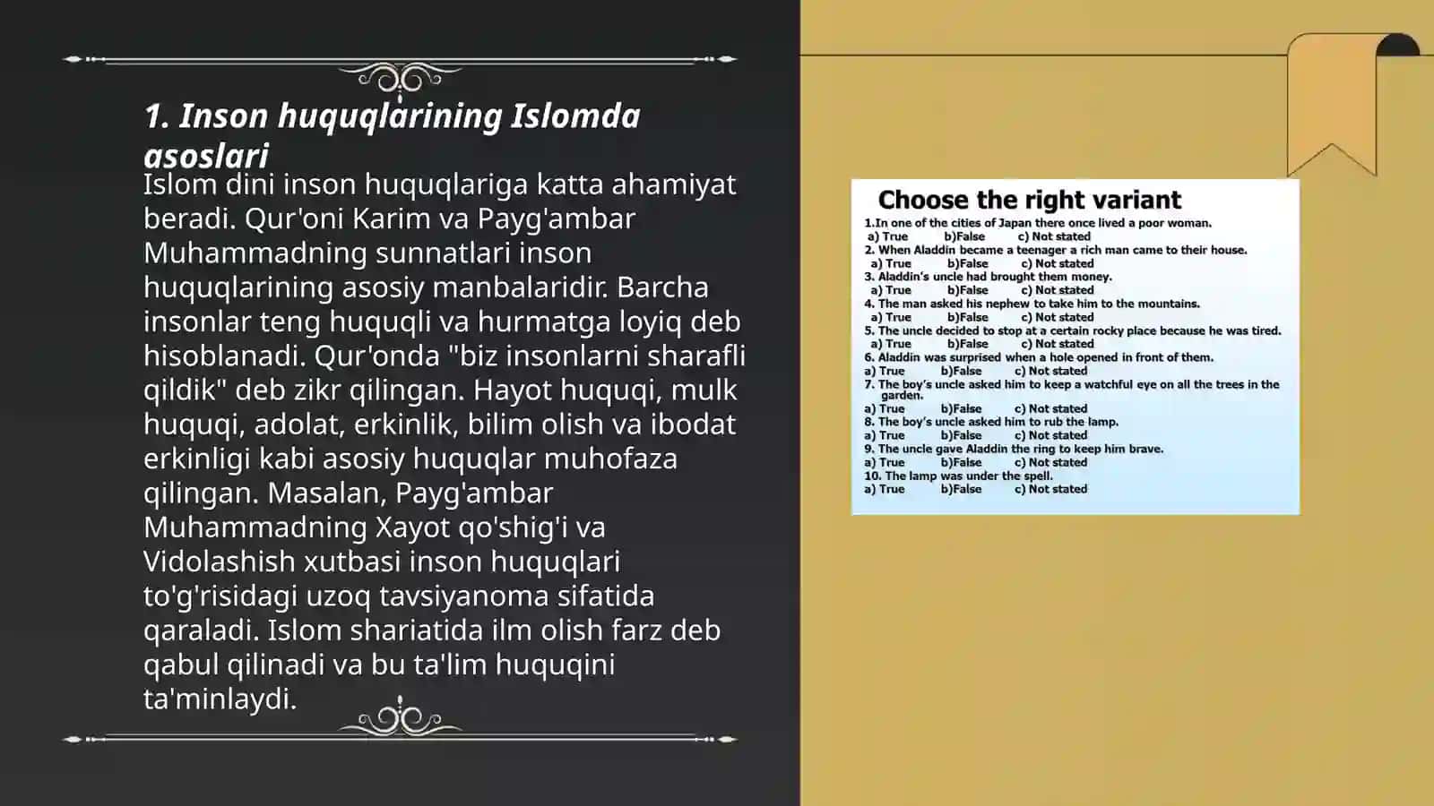 Islomda inson huquq va erkinliklarini ta'minlashning o'ziga xos jihatlari 3