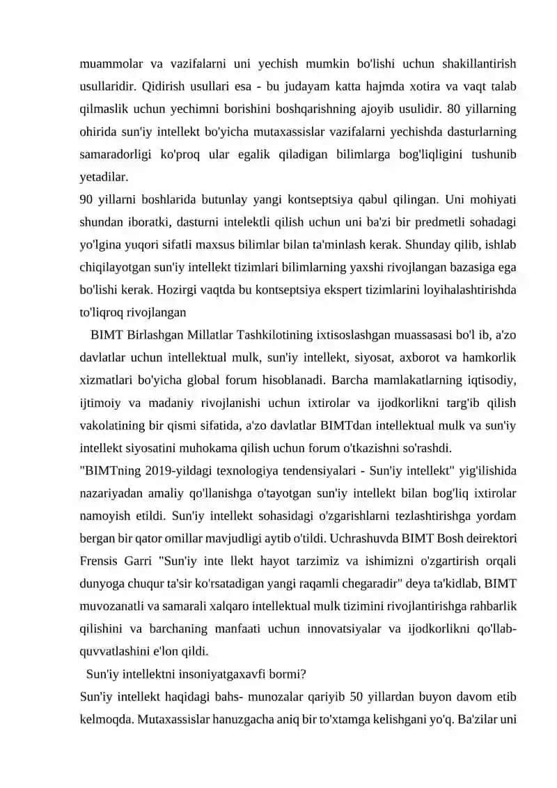 Sun'iy Intellektning Yangi Tarixi va Dunyoqarash 3