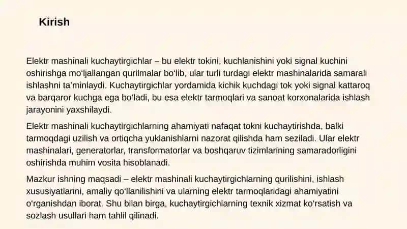 Elektr mashinali kuchaytirgich 3