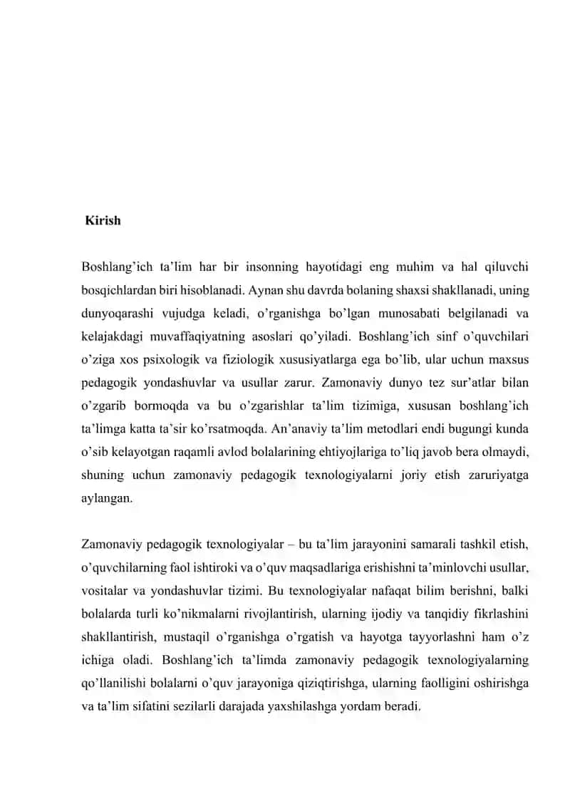 BOSHLANG’ICH TA’LIMDA ZAMONAVIY PEDAGOGIK TEXNOLOGIYALAR 3