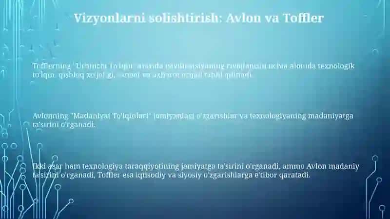 "Madaniyat to'lqinlari" va "Uchinchi to'lqin" qiyosiy tahlili 3