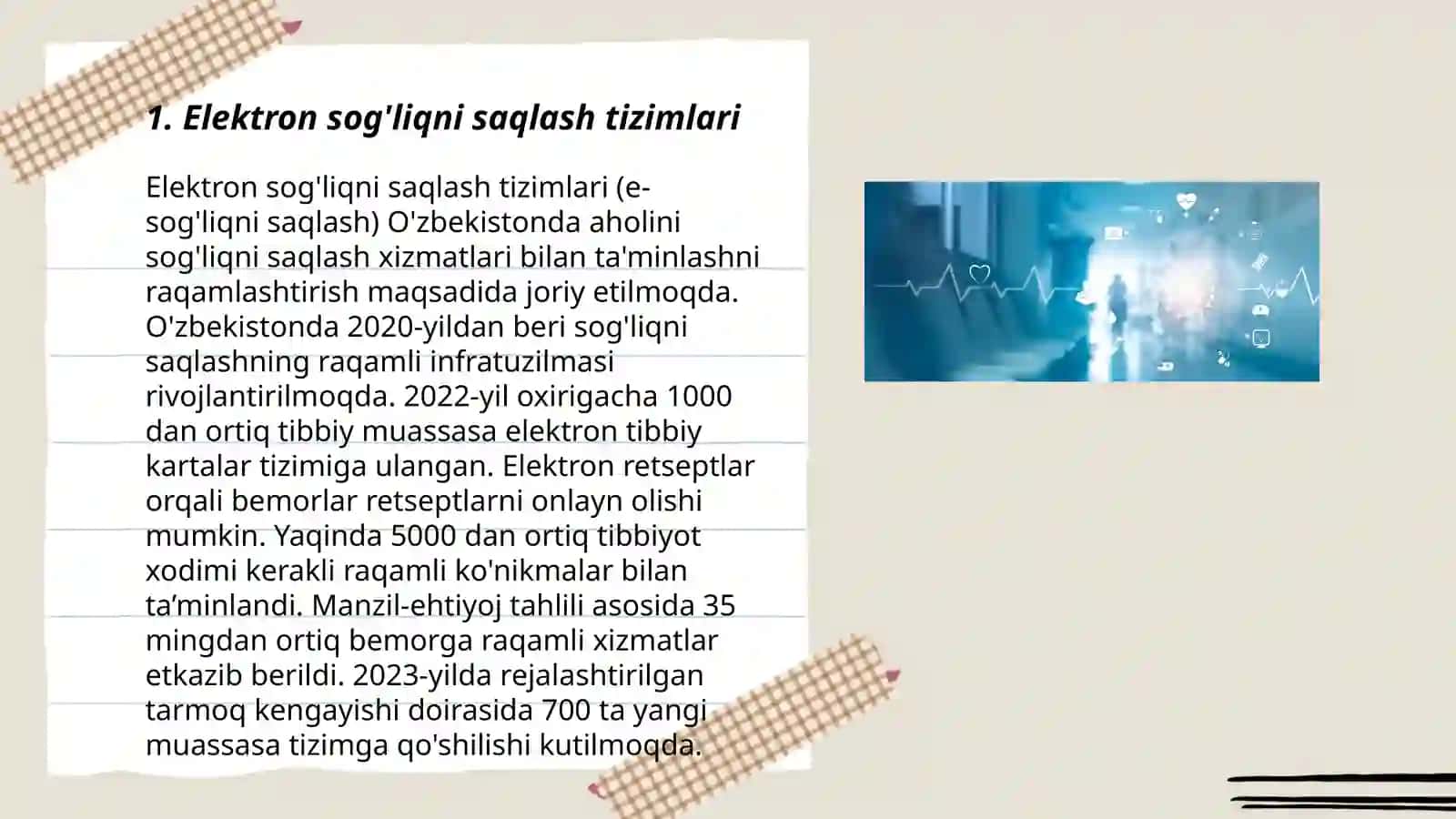 Elektron sog'liqni saqlash tizimlari 3