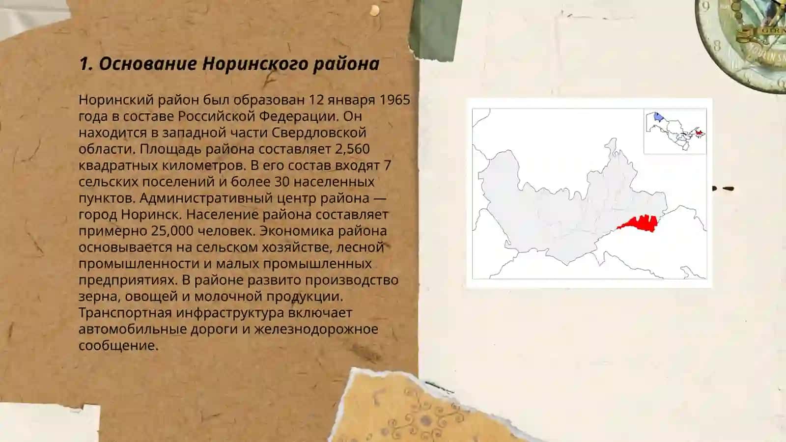 Основание Норинского района 3