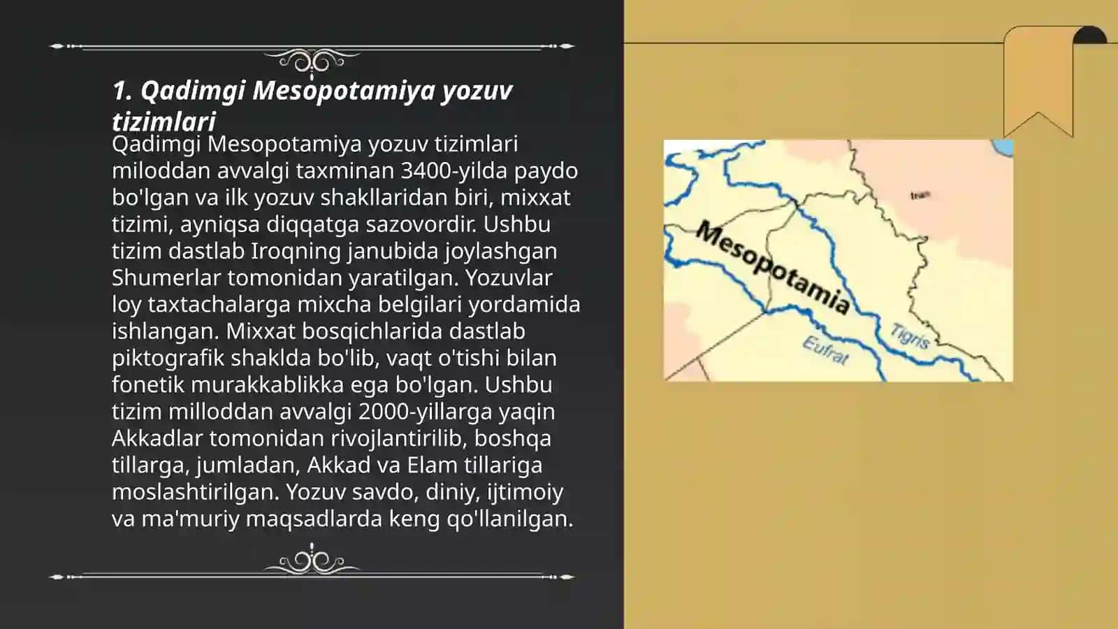 Qadimgi Mesopotamiyaning yozma manbalari 3