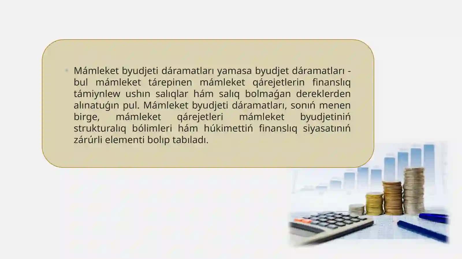 O’zbekstan Respublikasi ma’mleket byudjetinin’ da’ramatlari ha’m qa’rejetleri 3