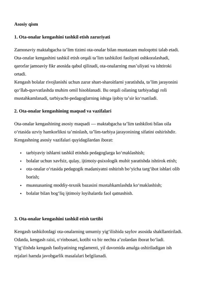 Maktabgacha Ta'lim Tashkilotida Ota-Onalar Kengashini Tashkil Etishning Ahamiyati 3