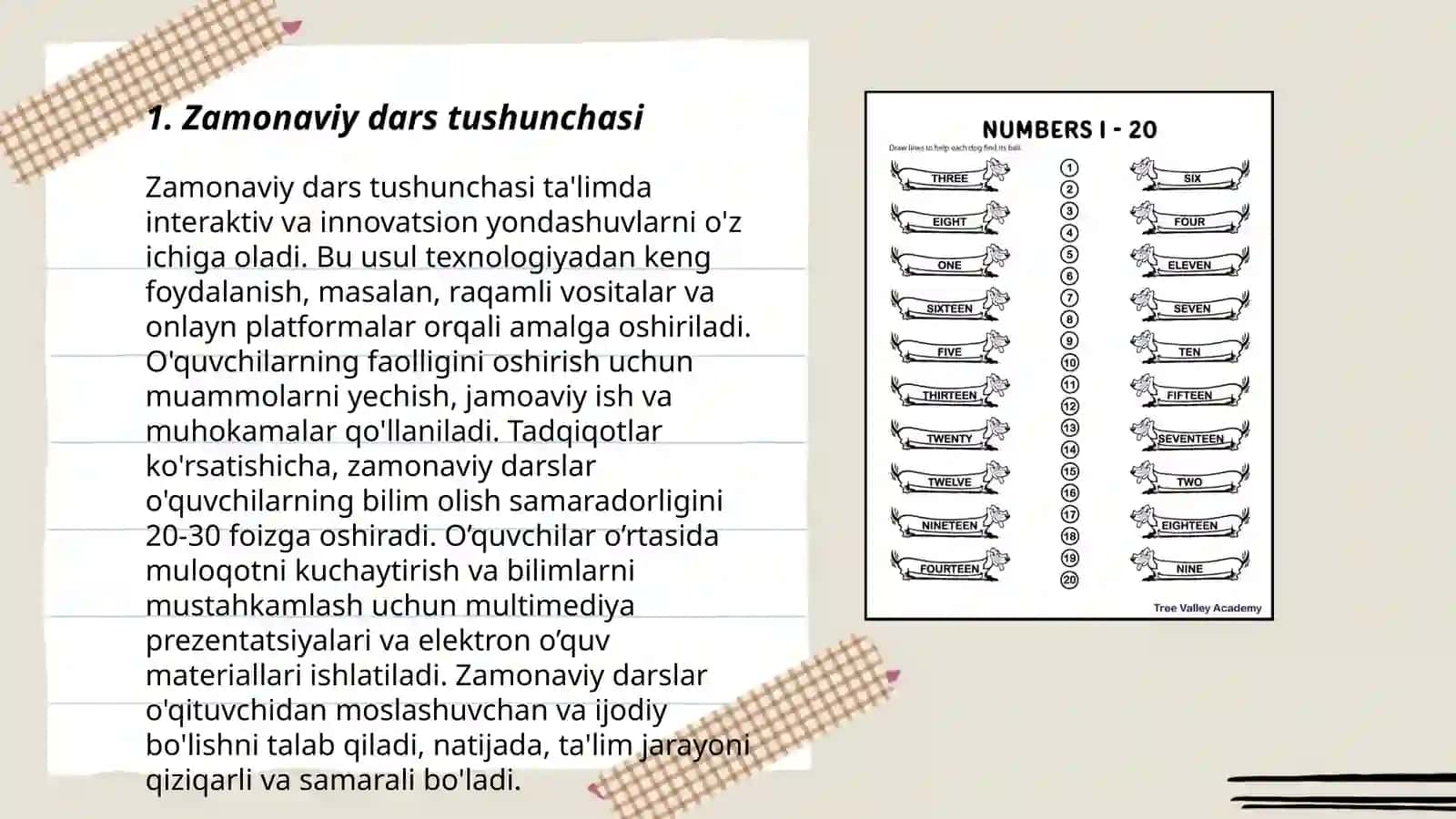 Zamonaviy dars va unga qoʻyiladigan talablar 3