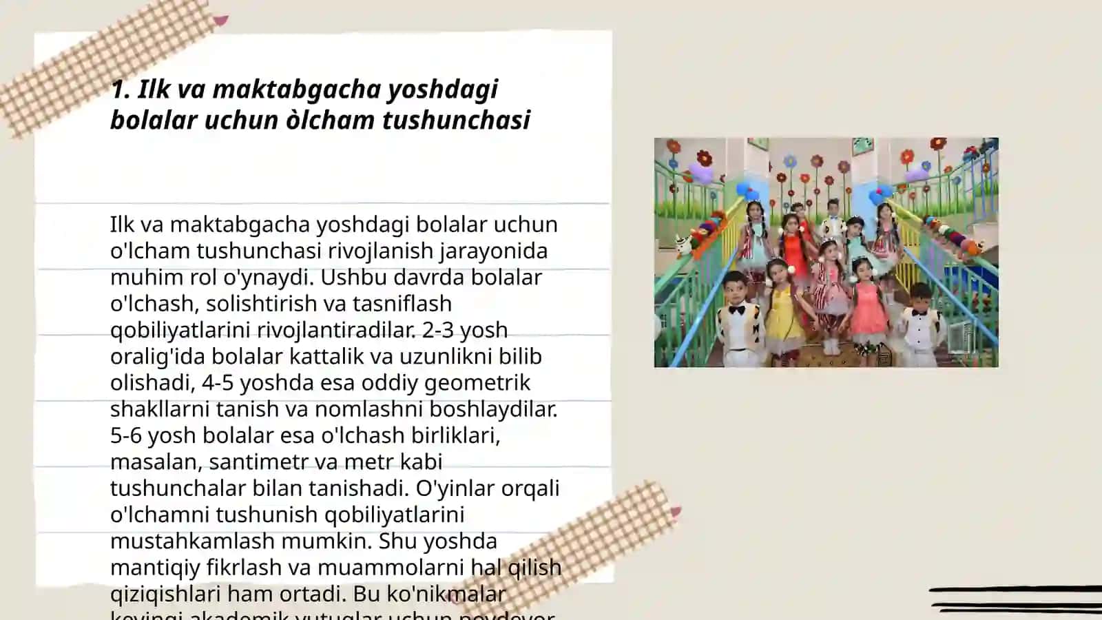 Ilk va maktabgacha yoshdagi bolalarning predmetlarning òlchaminiidrok qilishning òziga xosligi 3