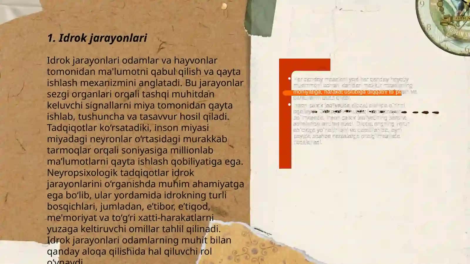 Psixologiyada Bilish jarayonlari 3
