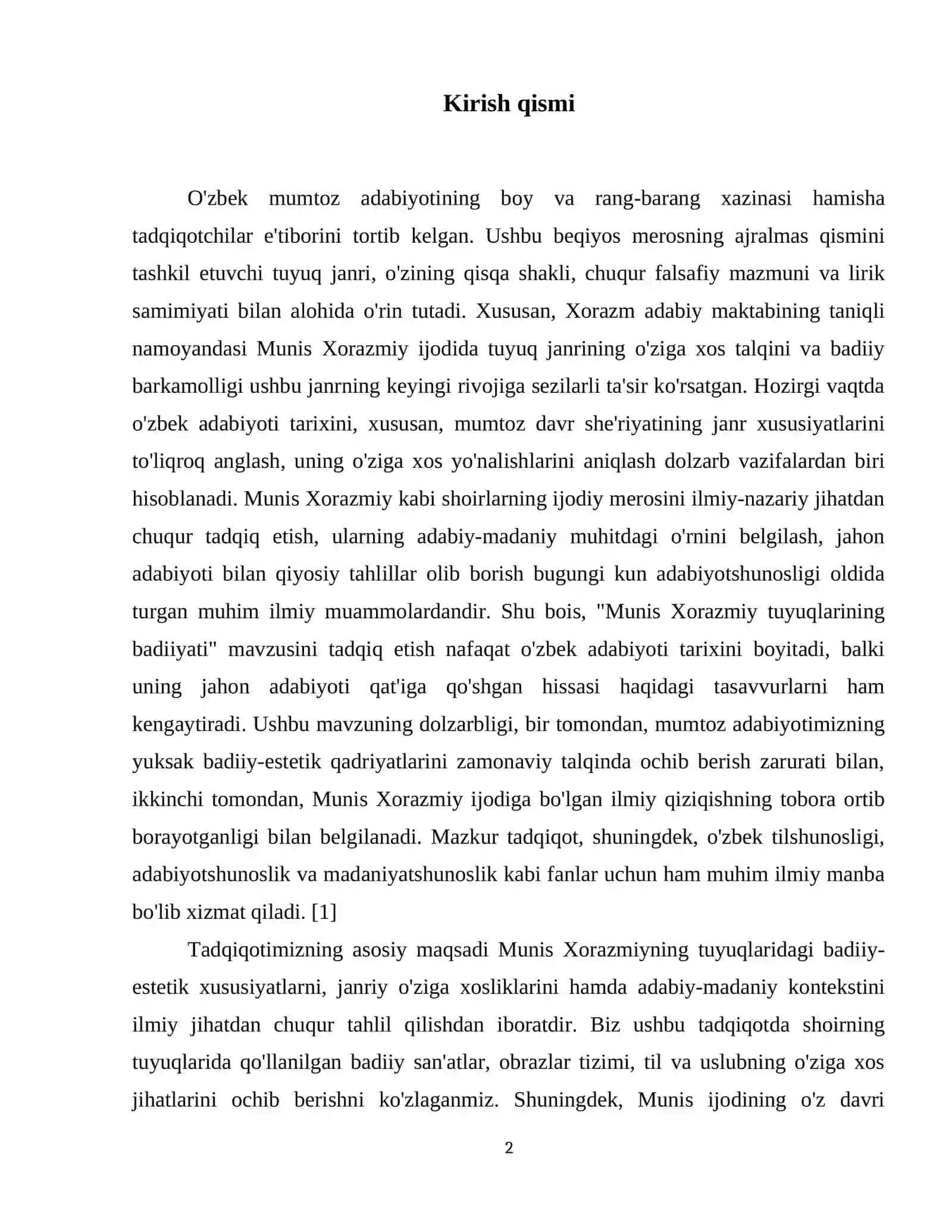 Munis Xorazmiy tuyuqlarining badiiyati 3