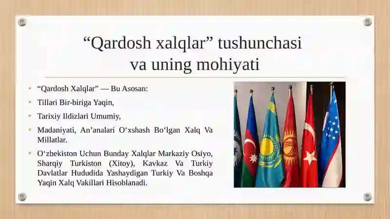 O‘zbekiston Respublikasining qardosh xalqlar bilan aloqalari 3