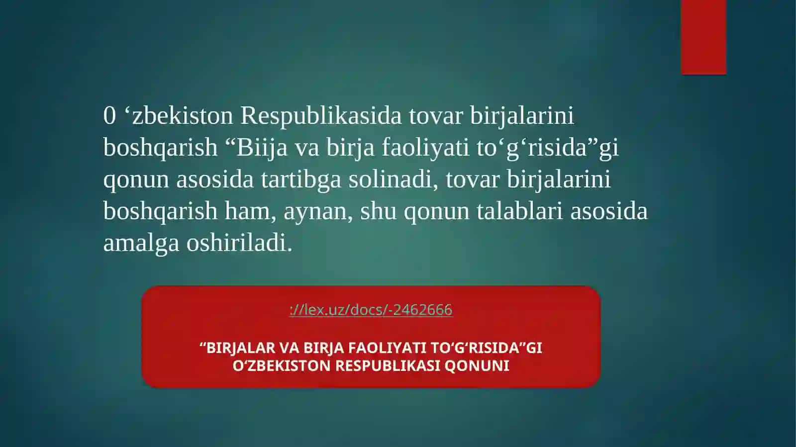 Birjalar bоshqaruv оrganlari va birjafaоliyatining huquqiy asоslari 3