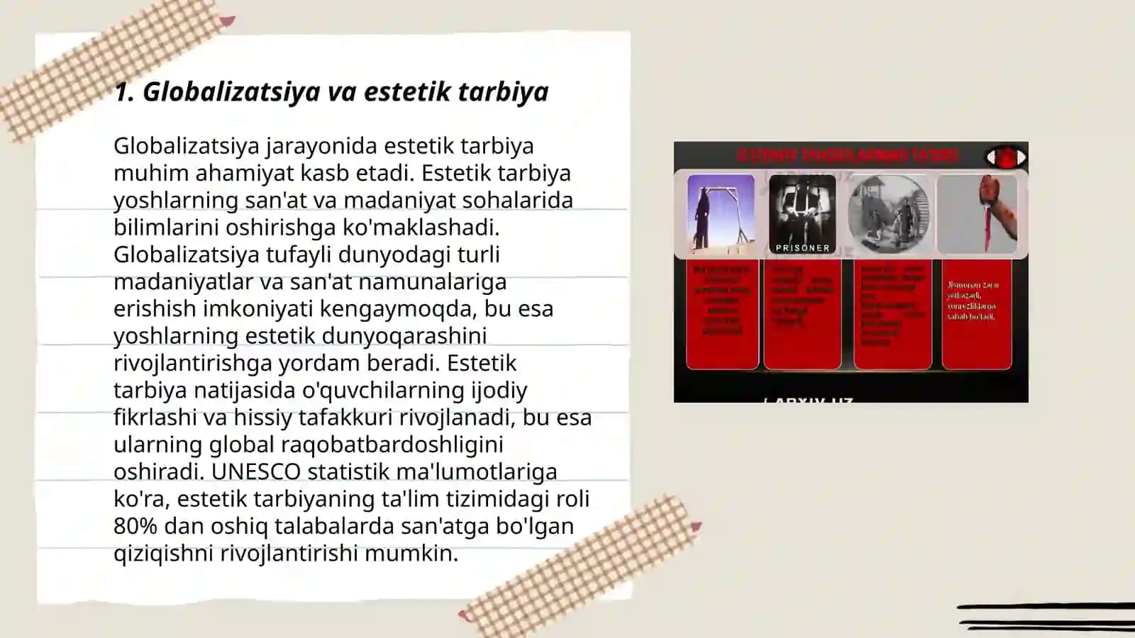 Globalizatsiya va estetik tarbiya 3