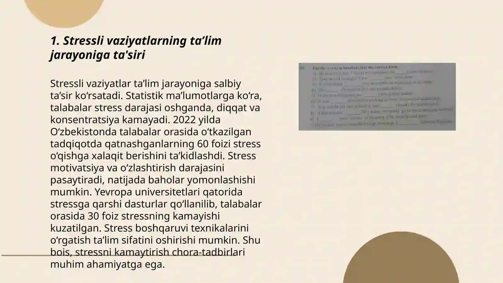 Oilada tarbiyaviy jarayonlarning stressli vaziyatlar bilan bog’liqligi 3