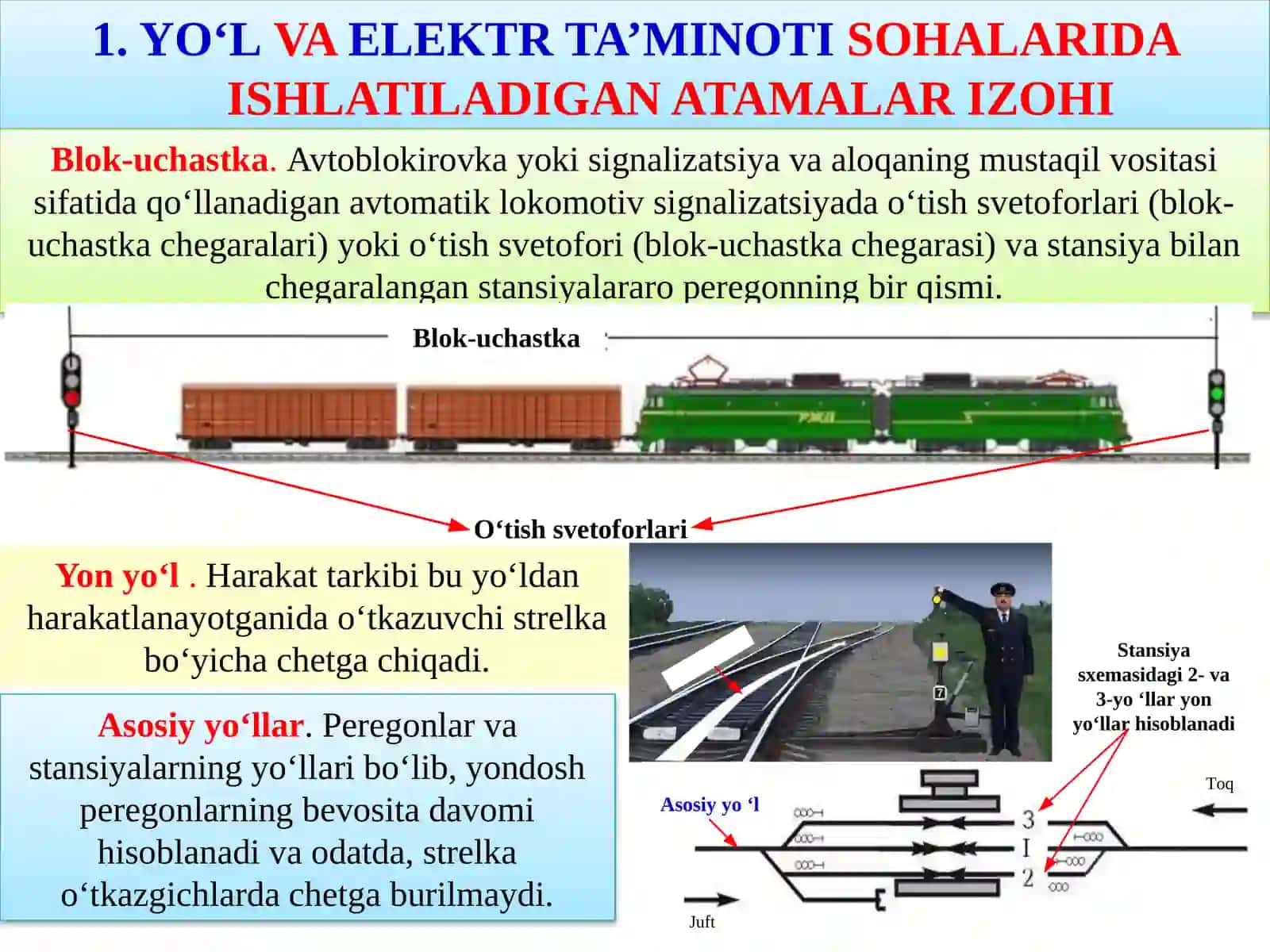 5-MA’RUZA TEMIR YO‘L TRANSPORTIDA ISHLATILADIGAN ASOSIY ATAMALAR 3