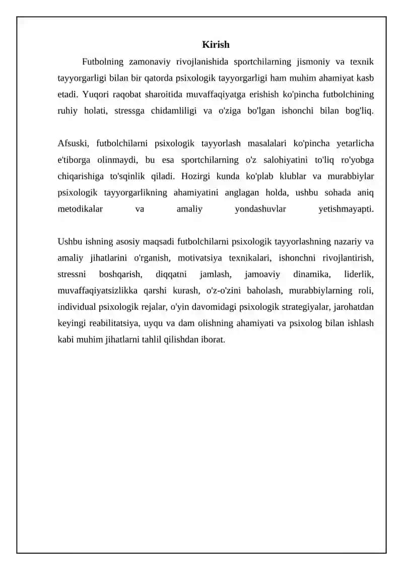 Futbolchilarni psixik tayorlash 3