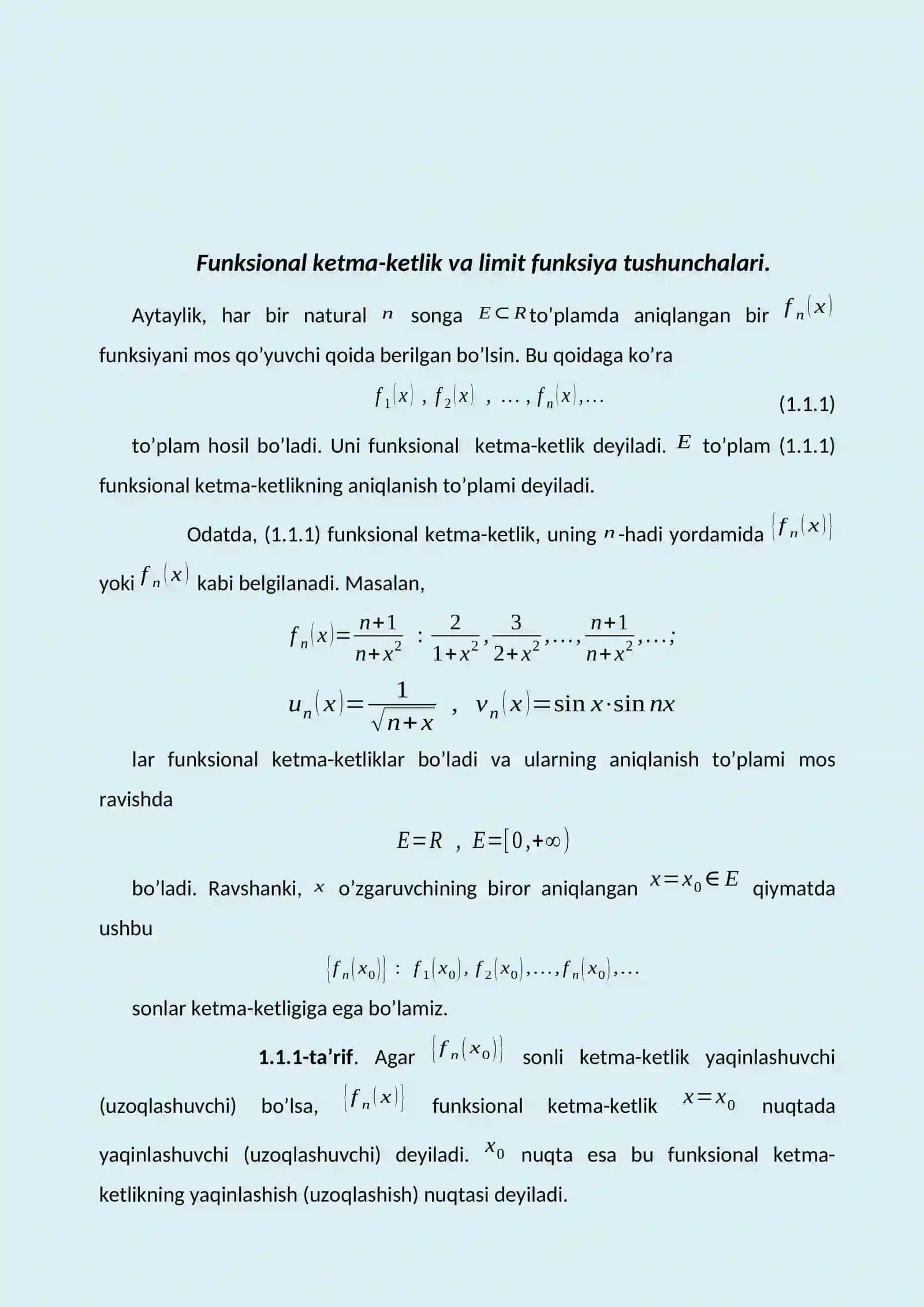 Diffrensial tenglamalarni qatorlar yordamida Taqribiy yechish 3