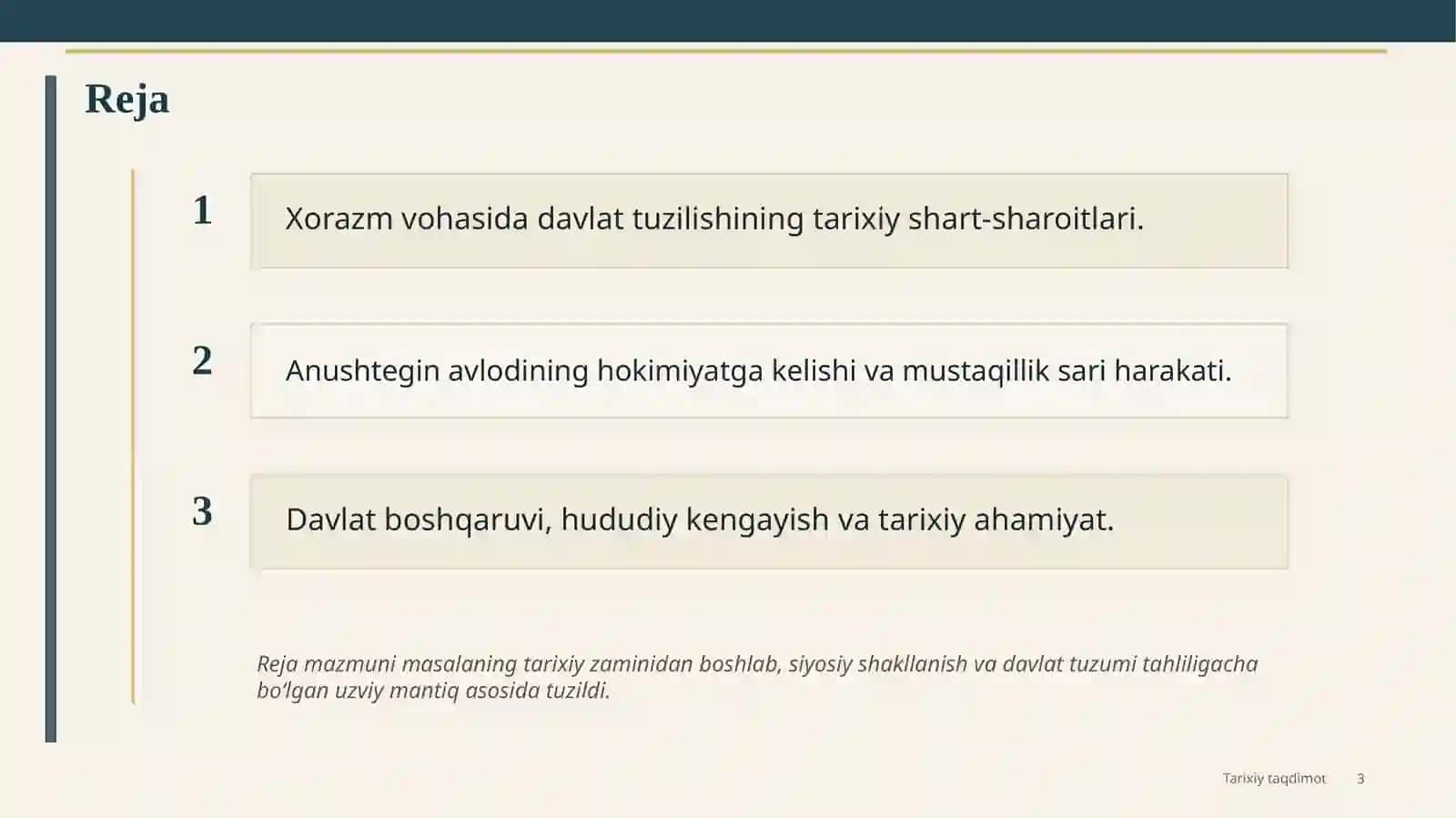 Xorazmshoh Anushteginiylar davlatining tashkil topishi 3