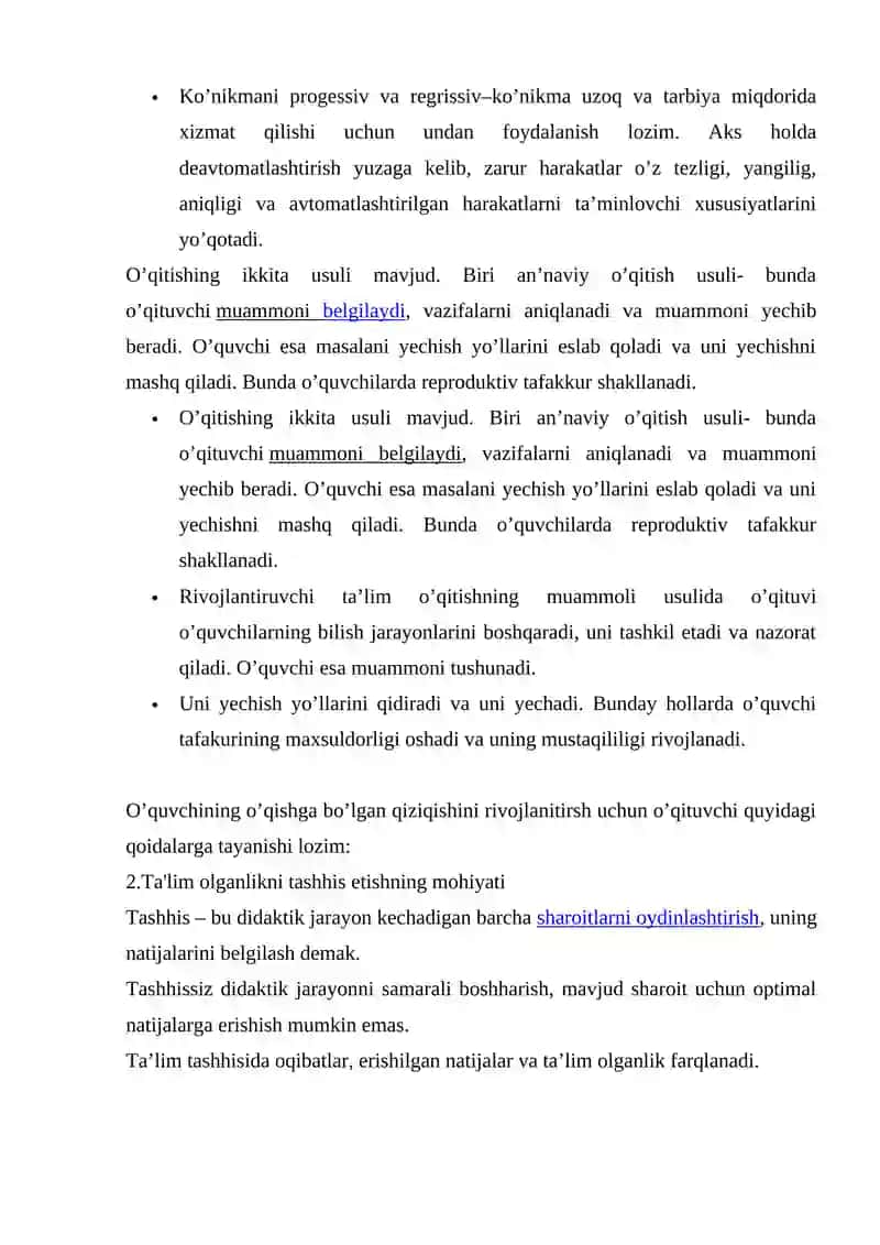 BOSHLANG`ICH SINF O`QUVCHILARINING BILIM KO`NIKMA VA MALAKALARINI TEKSHIRISH UCHUN MATERIALLAR TAYYORLASH 3