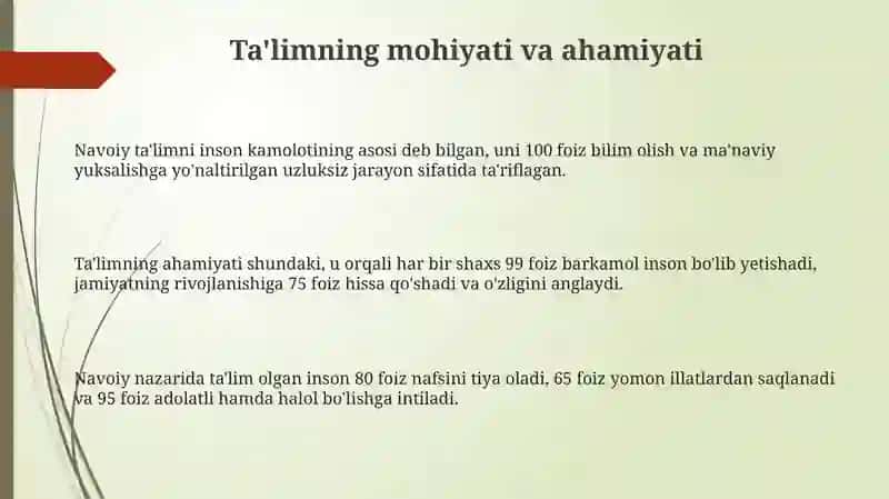 Alisher Navoiyning ta'lim-tarbiya toʻgʻrisidagi qarashlari 3