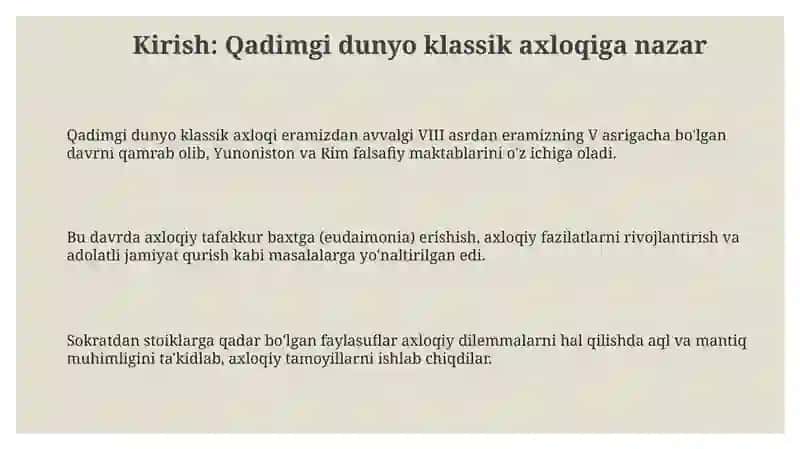 Qadimgi dunyoning mumtoz axloqshunosligi 3