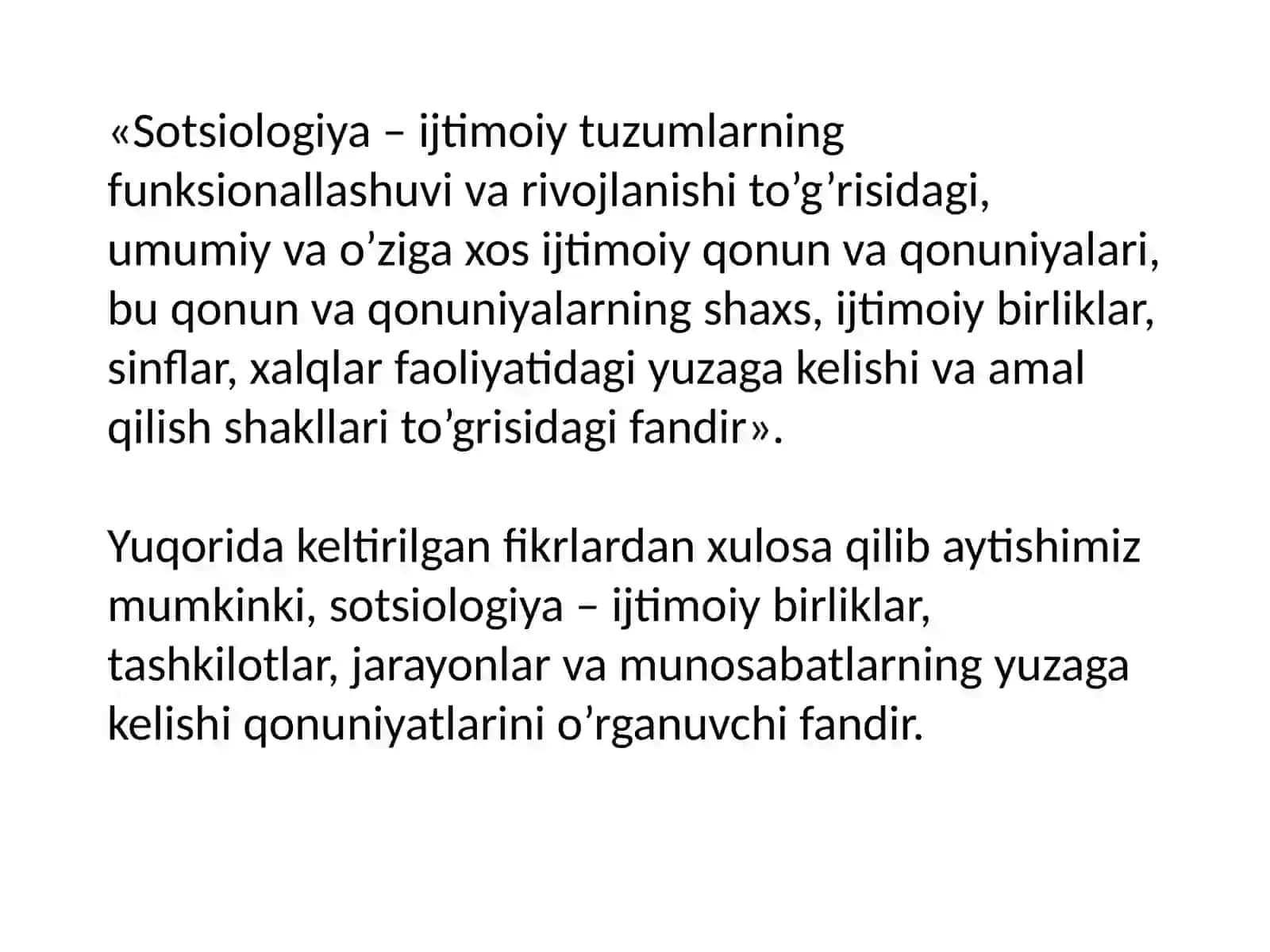 Sotsiologiya va aniq fanlar munosabatlari 3