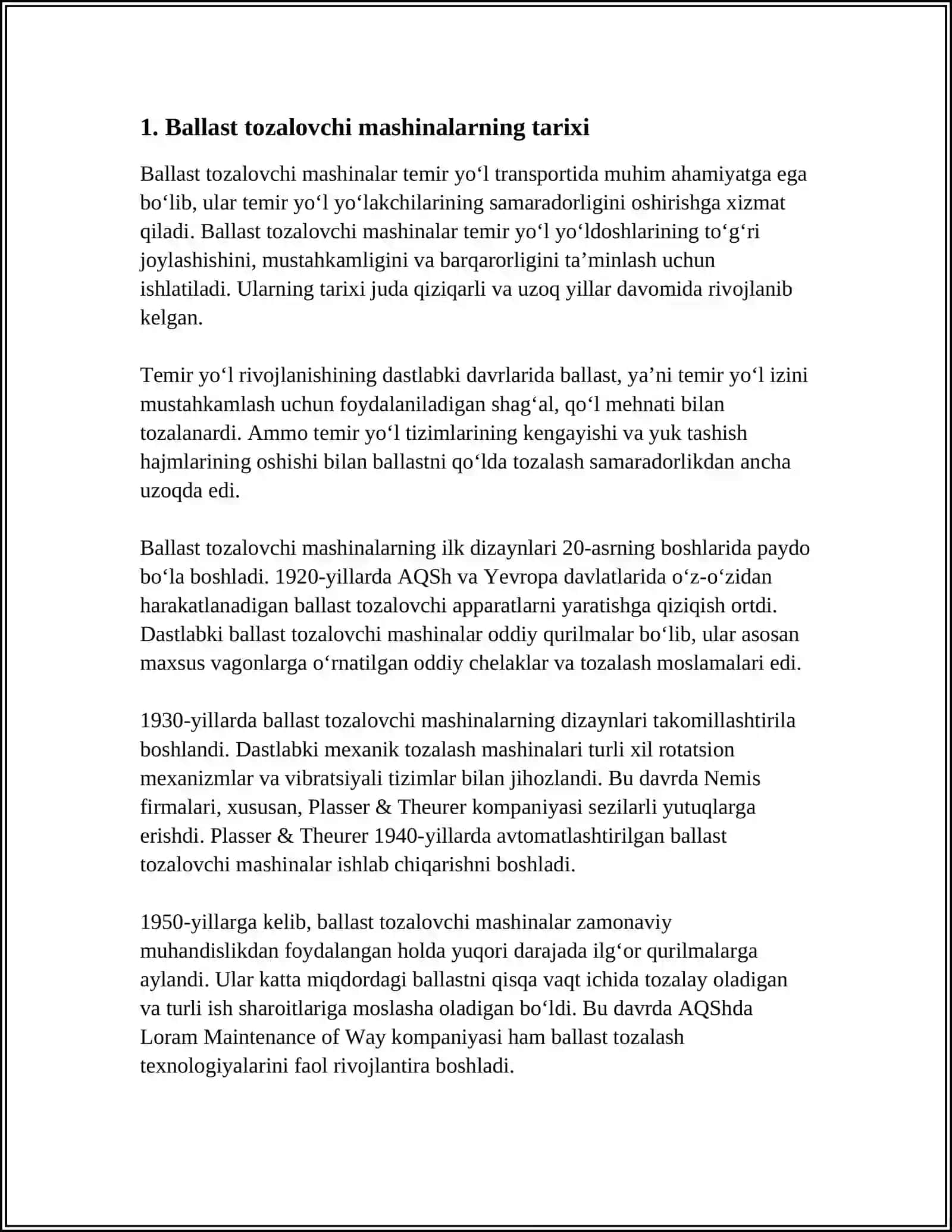 BALLAST TOZALOVCHI MASHINALAR HAQIDA TUSHUNCHA 3