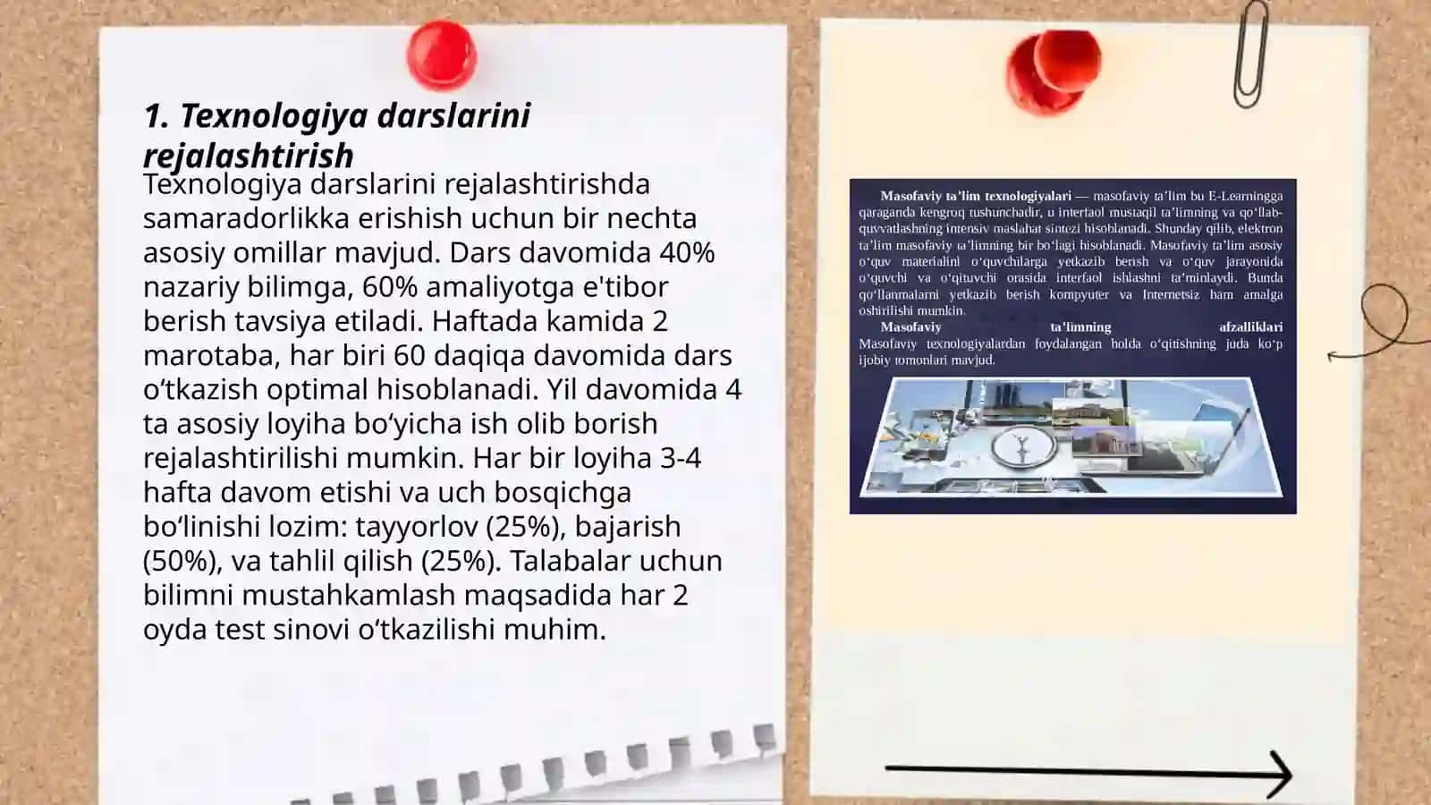 Texnologiya darslarini tashkillashtirish turlari 3