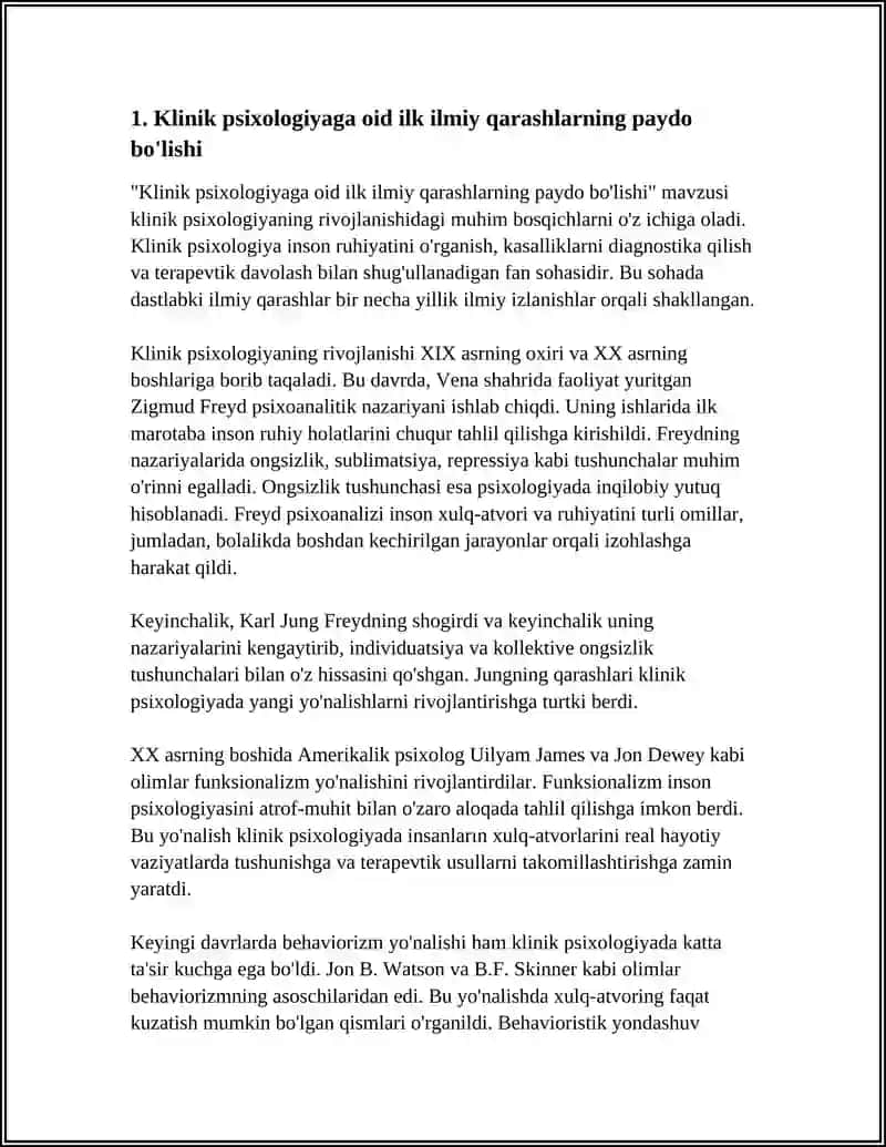 KLINIK PSIXALOGIYAGA OID ILK PSIXALOGIK QARASHLAR 3