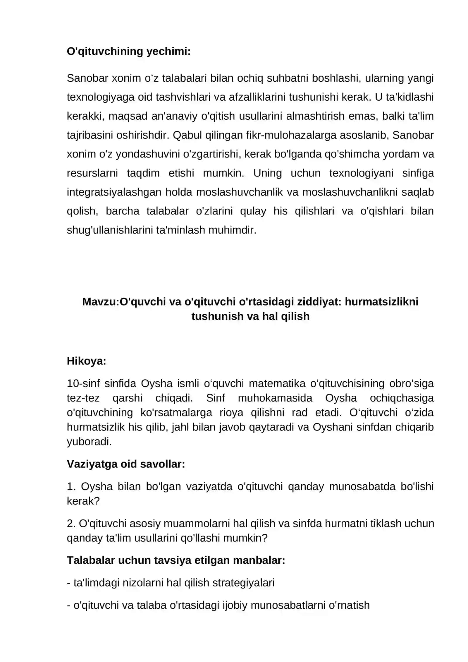 Sinfda texnologiya integratsiya 3
