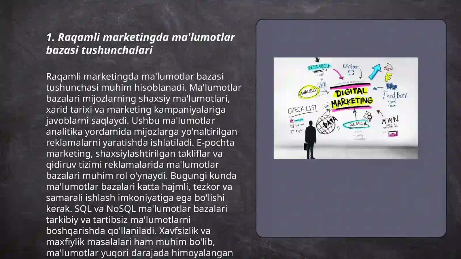 Raqamli marketingda malumotlar bazasi 3