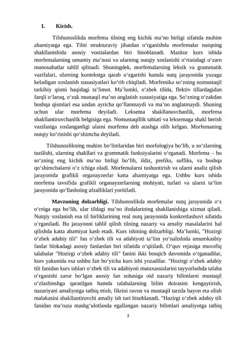 Morfema tavsifida grafikli organayzerlar 3