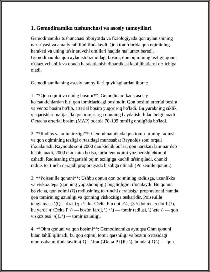 GEMODINAMIKANING ASOSIY QONUNLARI 3