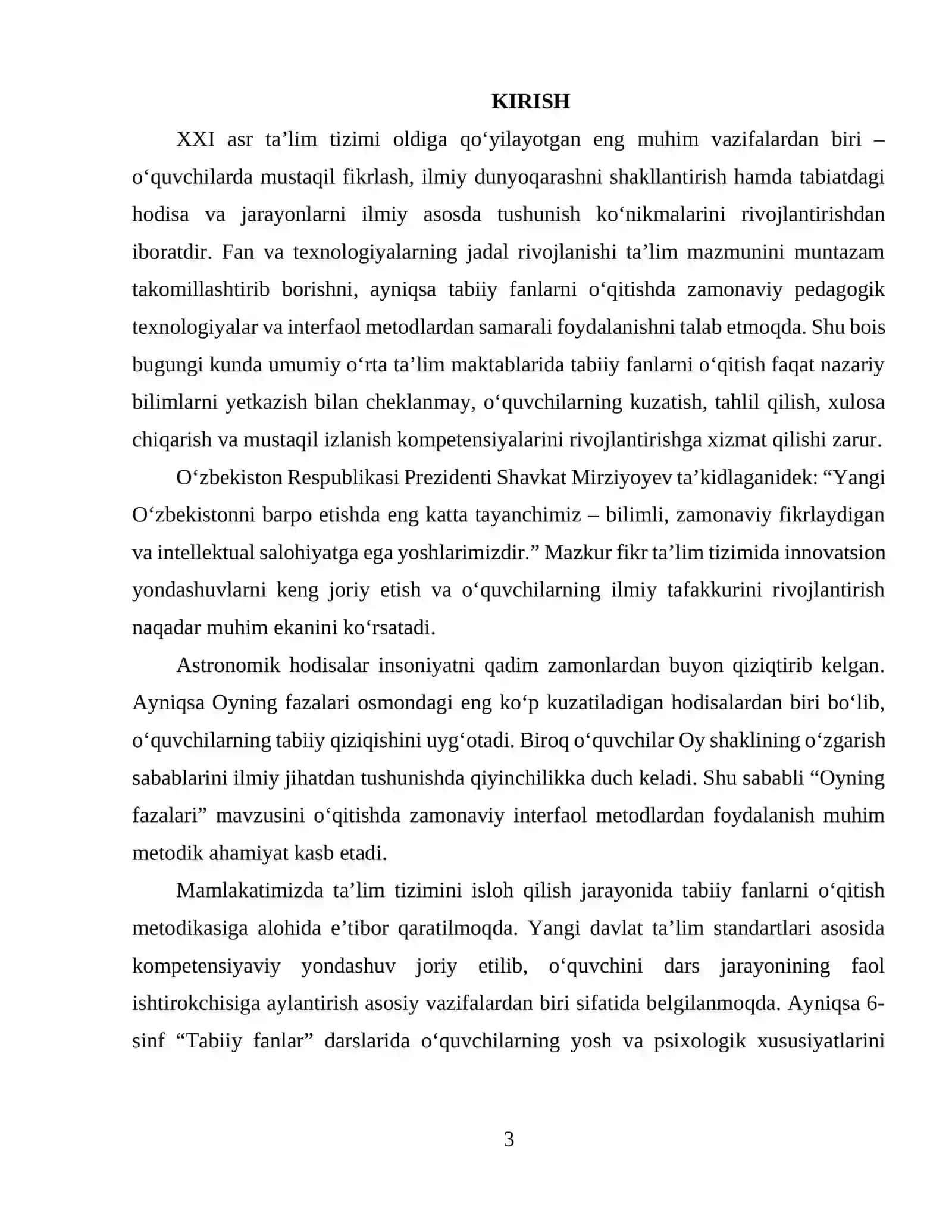 FIZIKA VA ASTRONOMIYA OʻQITISH METODIKASI 3