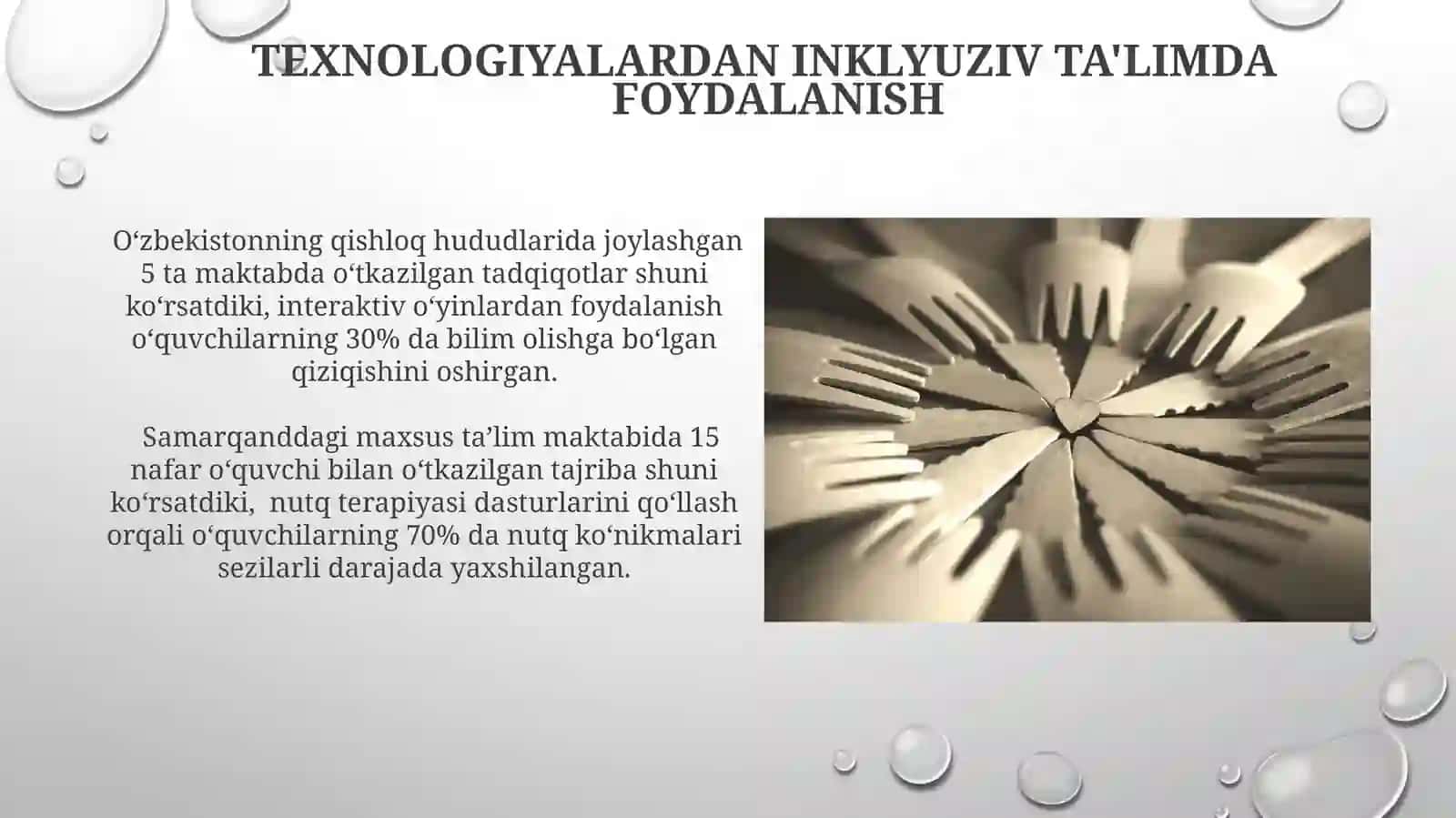 Inklyuziv va birgalikda oʻqitish asosiy fikrlarni asoslash 3
