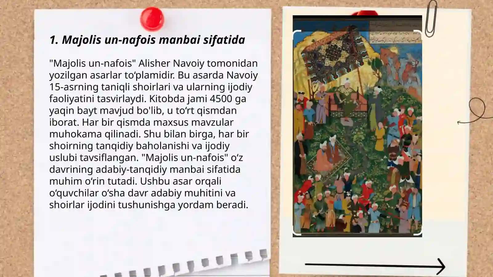 Majolis un-nafois asarini tahlilini yozish 3