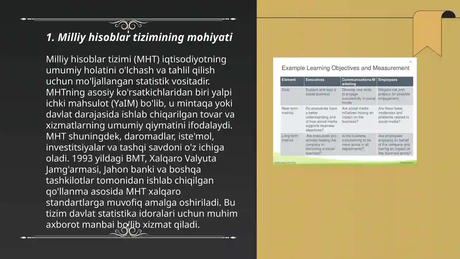 Milliy hisoblar tizimi, uning maqsadi va vazifalari 3