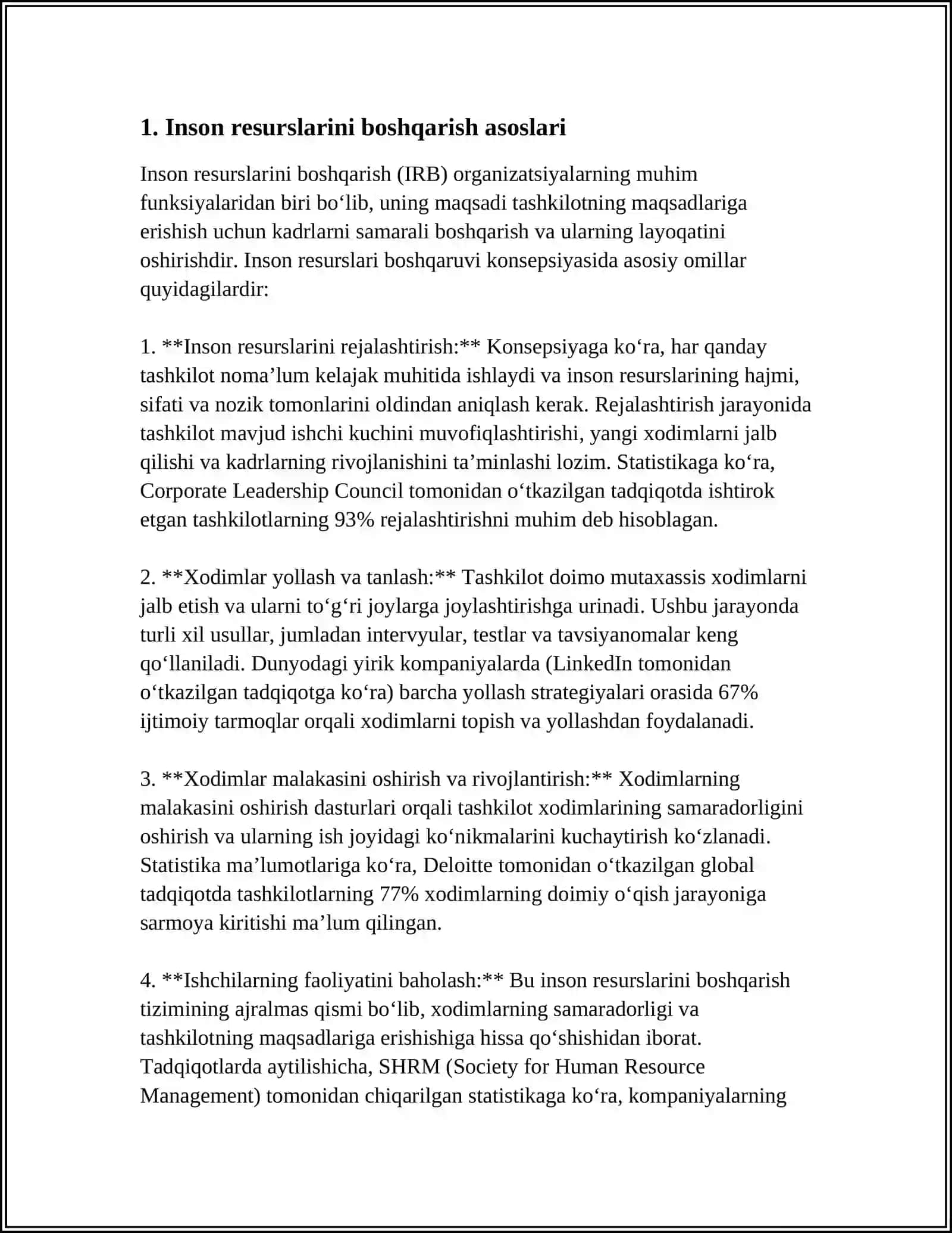 INQIROZ SHAROITIDAGI KORXONA UCHUN INSON RESURSLARINI BOSHQARISH STRATEGIYASI 3