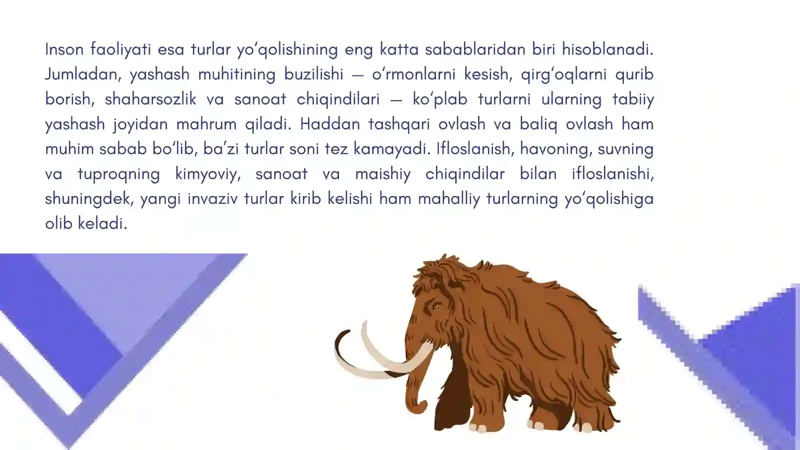 Turlar yo'qolishi 3