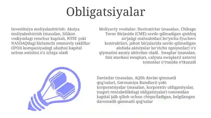 Investitsiyalar moliyalashtirish va moliyaviy vositalar 3