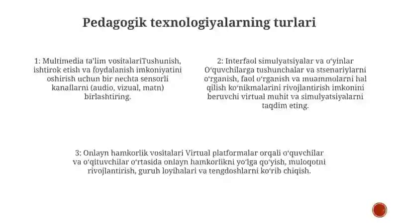 Tógarak Mashg'Ulotlarida Pedagogik Texnologiyalarni Qollash 3