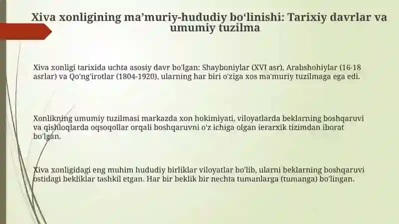 Xivaxonliginingmaʼmuriy-hududiyboʻlinishi 3