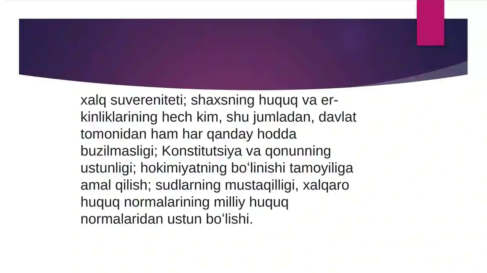 HUQUQIY DAVLAT VA UNING TAMOYILLARI 3